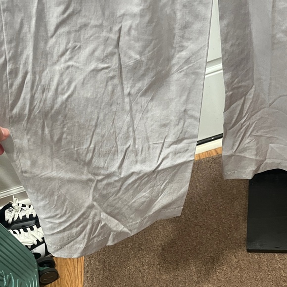 Topshop Light Gray Women's Coat- some staining on collar see pics - Picture 7 of 9